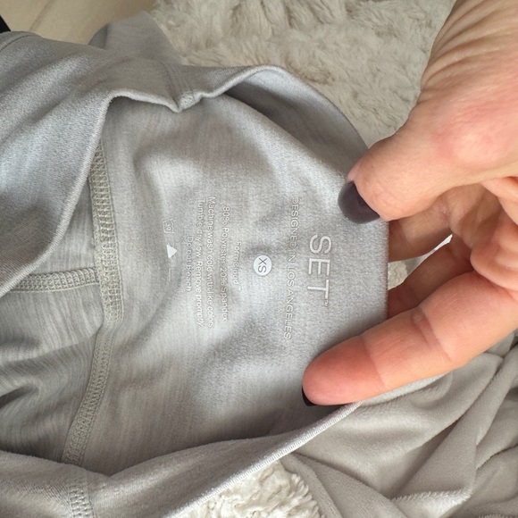 SET Active Formcloud Leggings high waisted heather gray workout XS - Picture 10 of 10